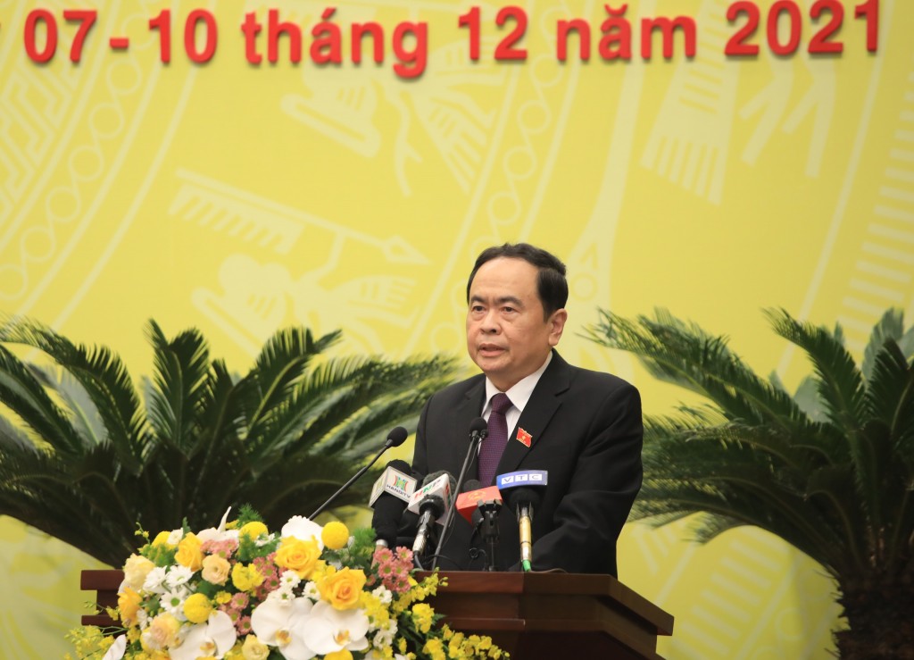 Phó Chủ tịch Thường trực Quốc hội Trần Thanh Mẫn phát biểu chỉ đạo tại kỳ họp