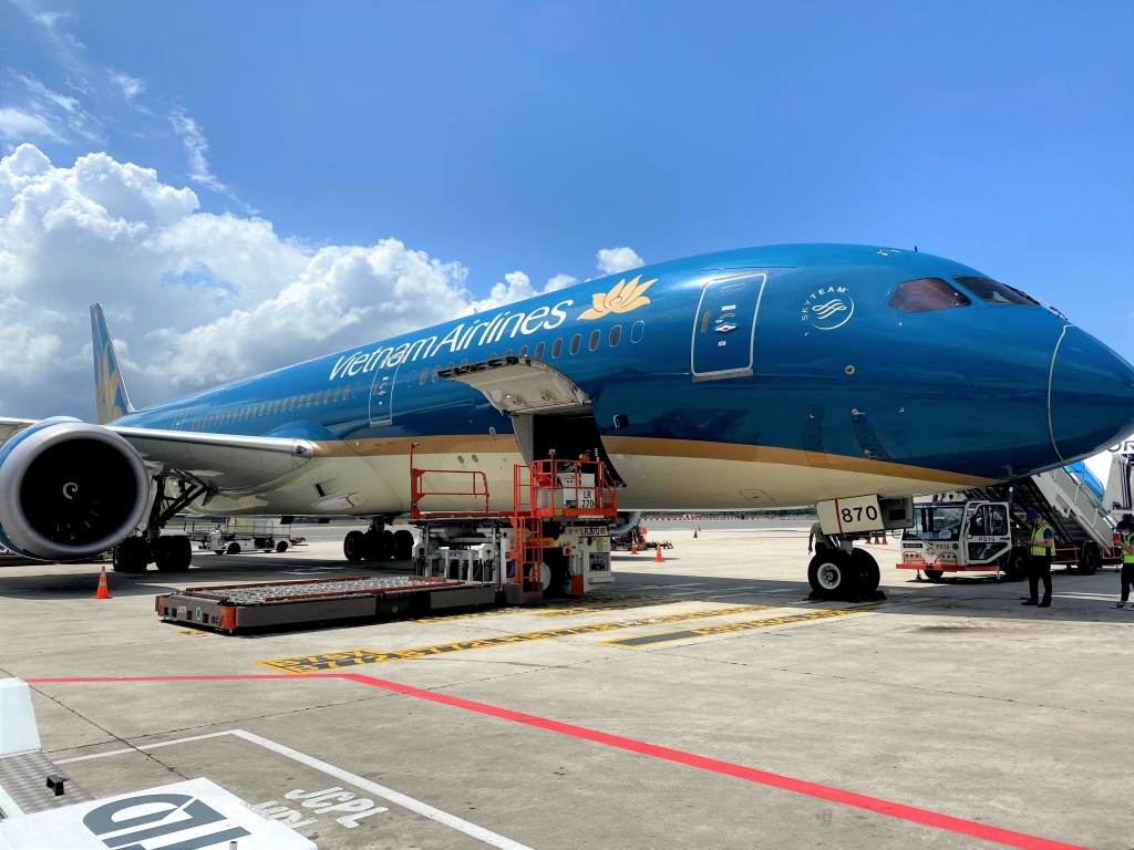 Vietnam Airlines sẵn sàng để vận chuyển vaccine Covid-19 (Ảnh minh họa)