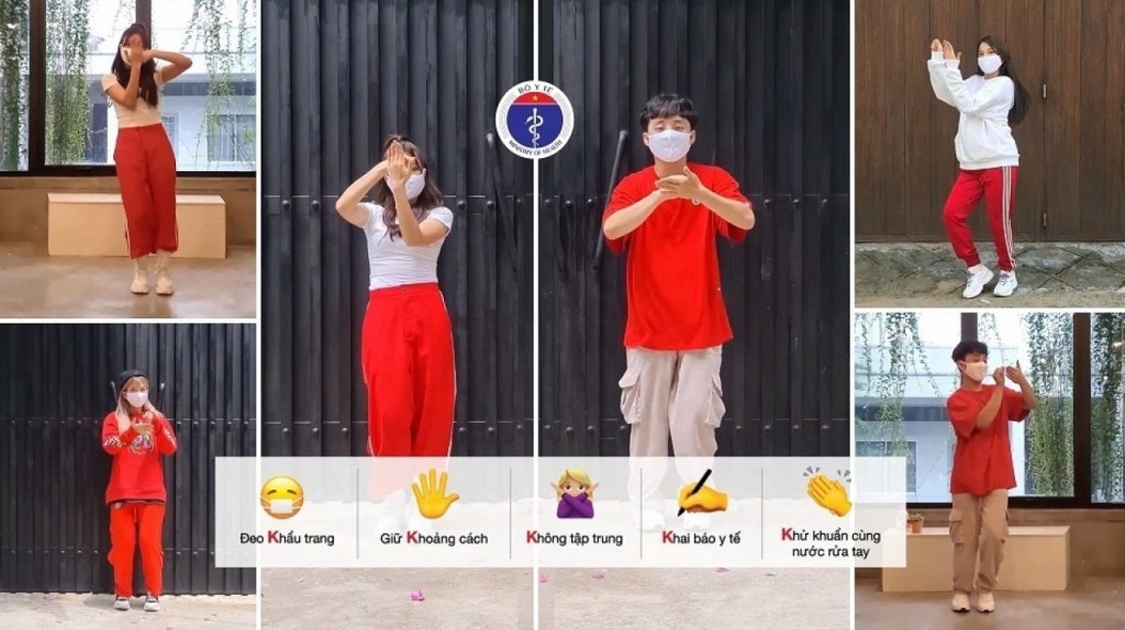 Hình ảnh trong Vũ điệu 5k do Bộ Y tế đã phối hợp cùng Quỹ Unilever Việt Nam thực hiện