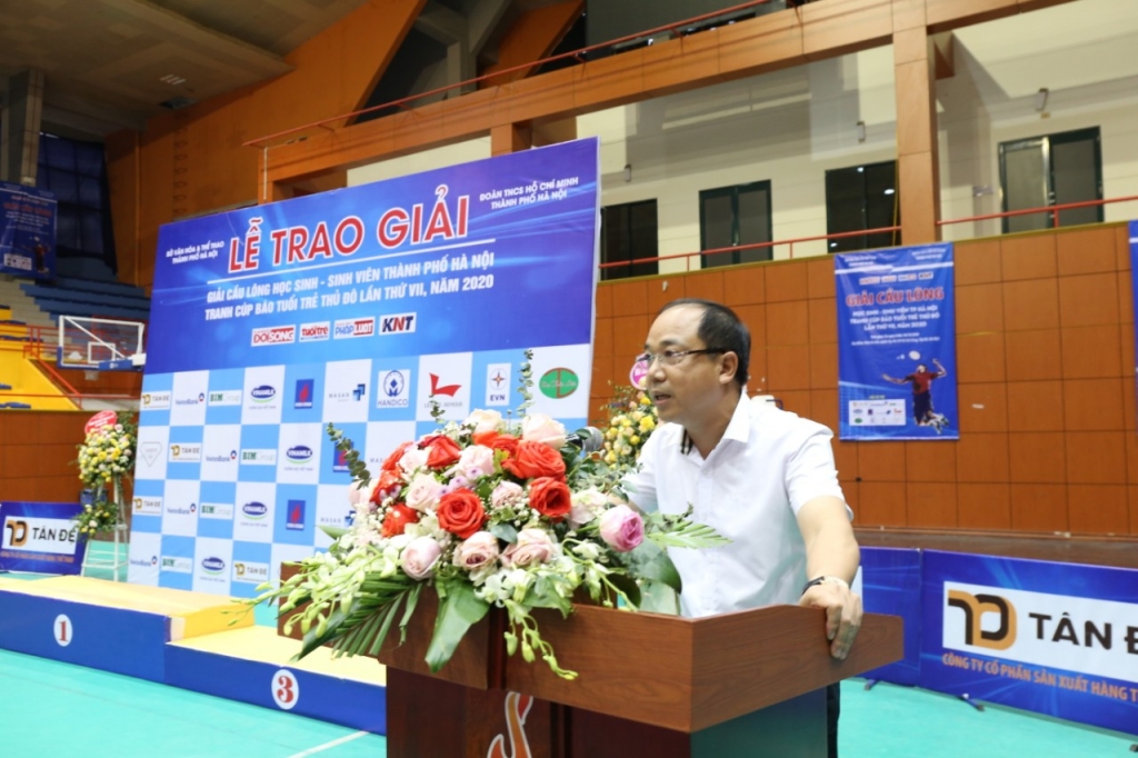 Nhà báo Nguyễn Mạnh Hưng - Tổng Biên tập báo Tuổi trẻ Thủ đô, Trưởng ban tổ chức giải phát biểu bế mạc giải Nhà báo Nguyễn Mạnh Hưng - Tổng Biên tập báo Tuổi trẻ Thủ đô, Trưởng ban tổ chức giải phát biểu bế mạc giải