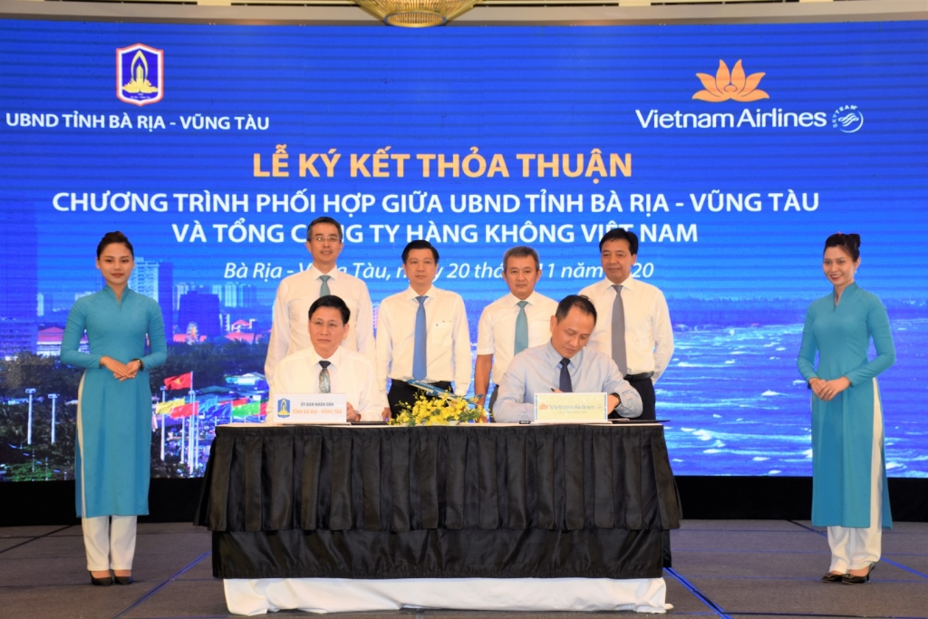 UBND tỉnh Bà Rịa - Vũng Tàu và Vietnam Airlines ký kết thỏa thuận hợp tác giai đoạn 2020 – 2022