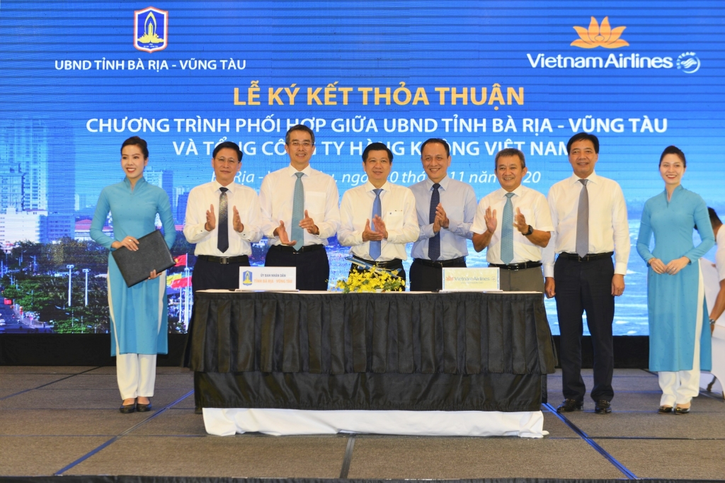 UBND tỉnh Bà Rịa - Vũng Tàu và Vietnam Airlines ký kết thỏa thuận hợp tác giai đoạn 2020 – 2022