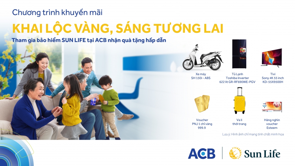 Từ nay đến ngày 31/3/2021, Sun Life Việt Nam triển khai chuỗi chương trình khuyến mại “Khai lộc vàng, sáng tương lai”.