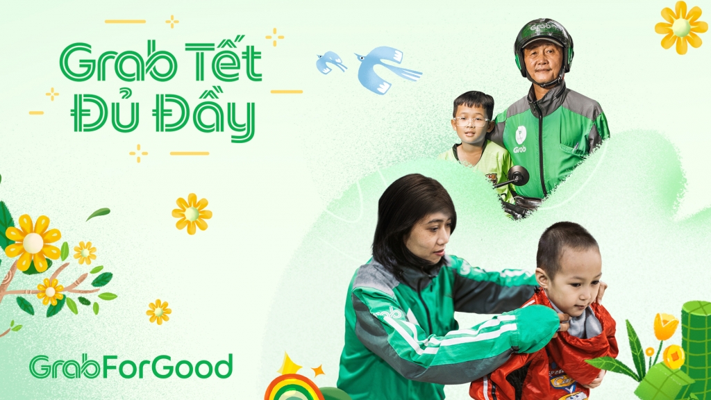 Grab sẽ triển khai chương trình “Cùng Grab chung tay, trao Tết đủ đầy” từ nay đến ngày 31/01/2021