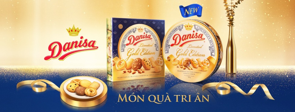 Danisa Gold – phiên bản đặc biệt dành riêng cho dịp Tết 2021, bổ sung thêm vị chocolate nhân hạt điều