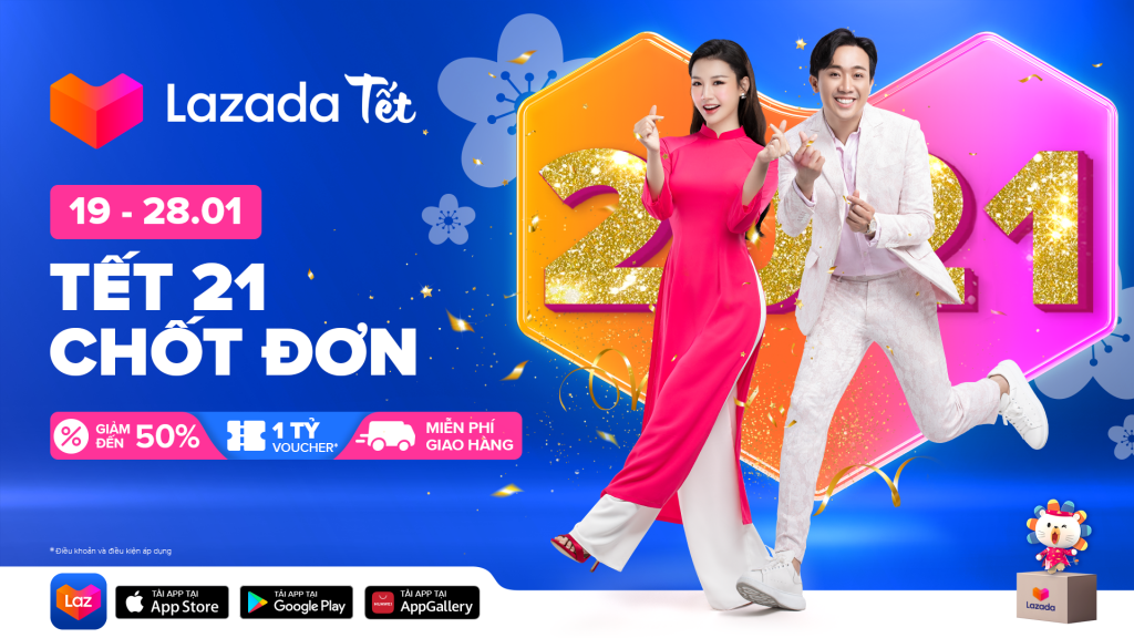 Lazada Việt Nam sẽ khởi động năm 2021 với lễ hội mua sắm “Tết 21, chốt đơn”