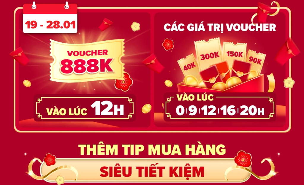 An tâm sắm Tết với hàng triệu ưu đãi từ Lazada