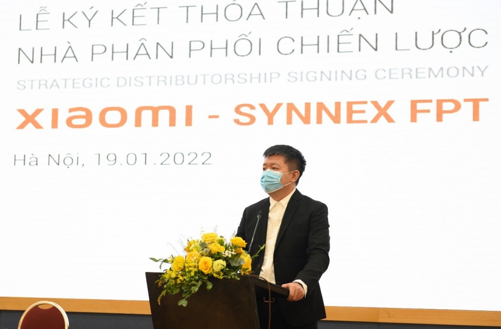 Ông Patrick Chou (TGĐ Xiaomi Việt Nam) chia sẻ về quan hệ hợp tác với Synnex FPT