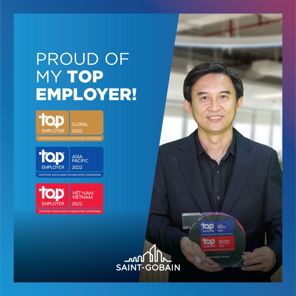 Saint-Gobain được vinh danh danh hiệu “Nhà tuyển dụng hàng đầu thế giới
