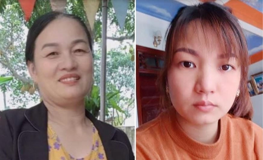 Hai mẹ con Nguyễn Thị Đào và Nguyễn Thị Thúy