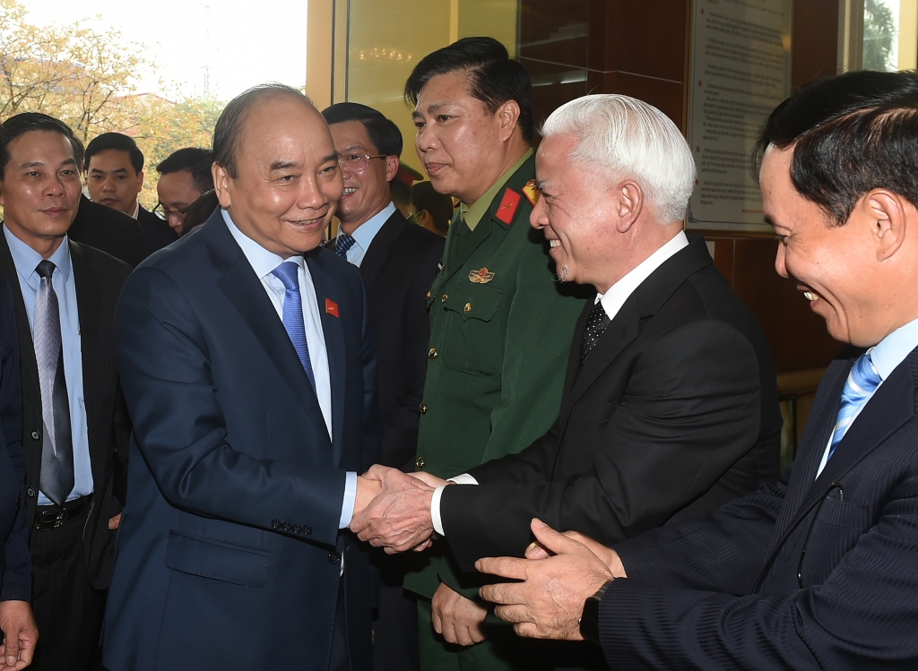 Thủ tướng Nguyễn Xuân Phúc tới Hội nghị tiếp xúc cử tri TP Hải Phòng