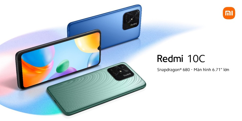 Ra mắt Redmi 10C cùng bộ vi xử lí Snapdragon® 680 và màn hình lên đến 6.71 inch