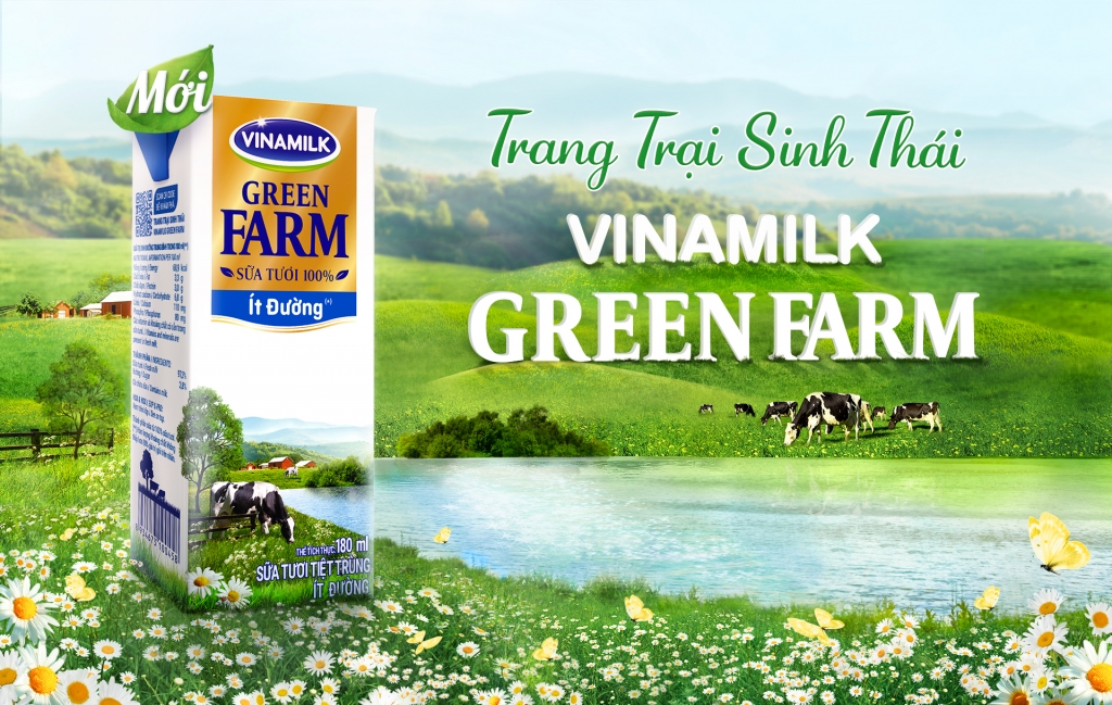 Sữa tươi từ Trang trại Sinh thái Vinamilk Green Farm