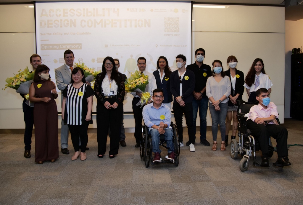 Cuộc thi “Thiết kế tạo điều kiện tiếp cận cho tất cả mọi người” của Đại học RMIT đã kết nối đối tác doanh nghiệp, chuyên gia và sinh viên đến cùng tháo gỡ những rào cản tiếp cận việc làm đối với người khuyết tật