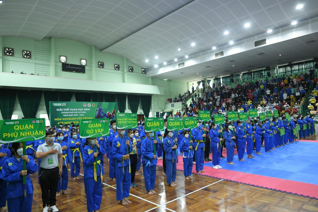 1.200 vận động viên học sinh sôi nổi tranh tài tại Giải Vovinam Việt võ đạo Cúp Nestlé MILO 2022