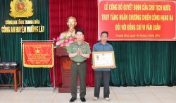 Thanh Hóa: Truy tặng Huân chương chiến công cho Trung tá công an hy sinh khi truy bắt tội phạm ma tuý