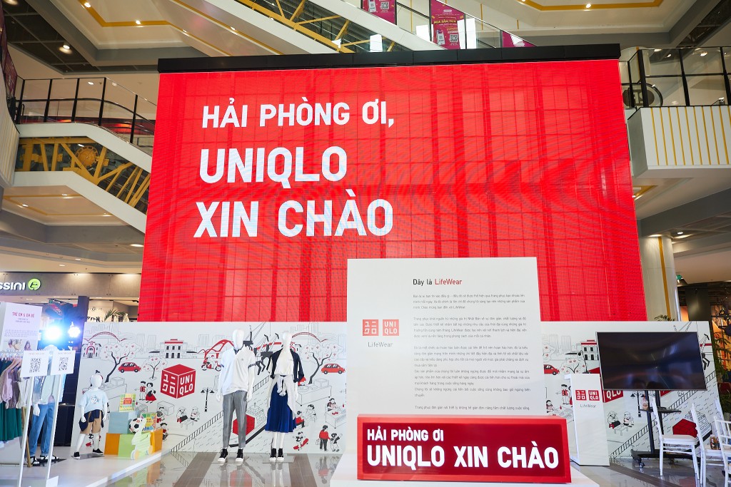 cửa hàng UNIQLO AEON MALL Hải Phòng Lê Chân