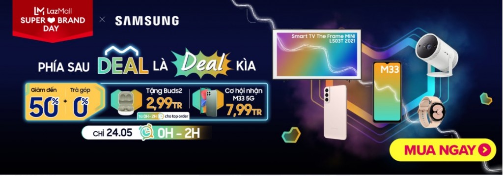 Samsung khởi động Ngày Siêu thương hiệu LazMall 2022 trên Lazada khắp Đông Nam Á