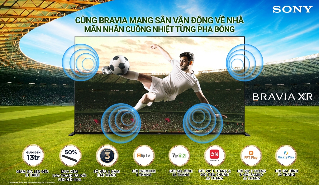 khách hàng mua TV BRAVIA sẽ được ưu đãi giảm giá lên đến 13 triệu đồng