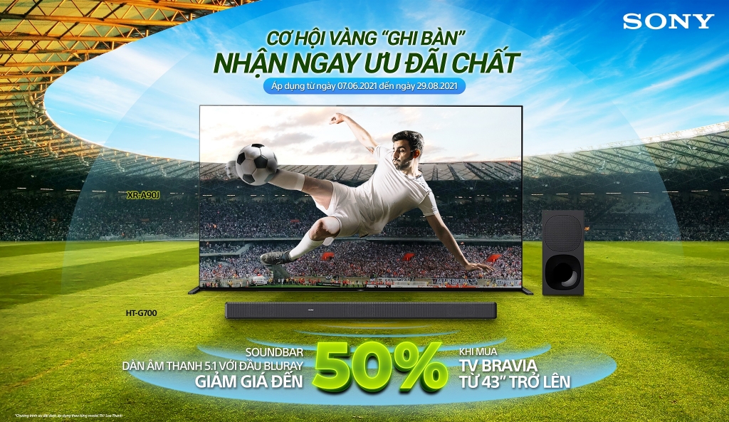 Sony Việt nam ra mắt chương trình khuyến mãi hấp dẫn chào đón VCK Euro 2021