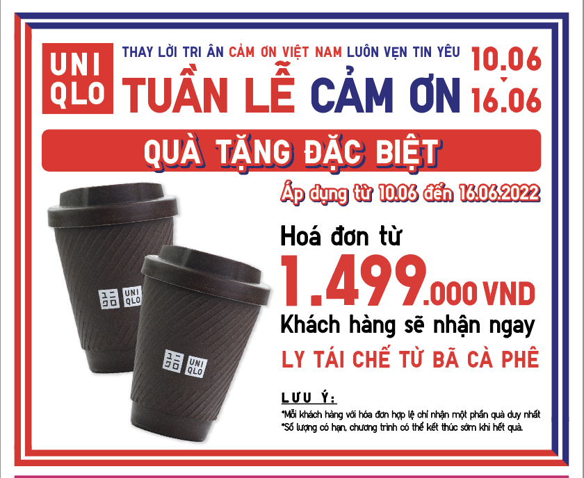 UNIQLO mang đến tuần lễ cảm ơn từ 10 đến 16/6