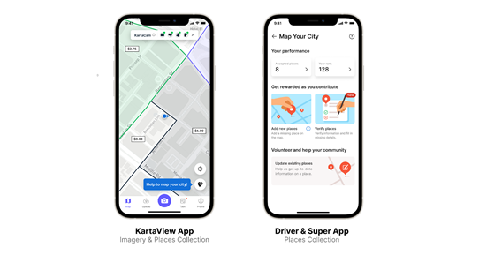 Dữ liệu bản đồ đóng góp từ cộng đồng thông qua ứng dụng KartaView và đối tác tài xế & siêu ứng dụng Grab - Crowdsourcing map data through the KartaView app, as well as Grab driver and user superapp