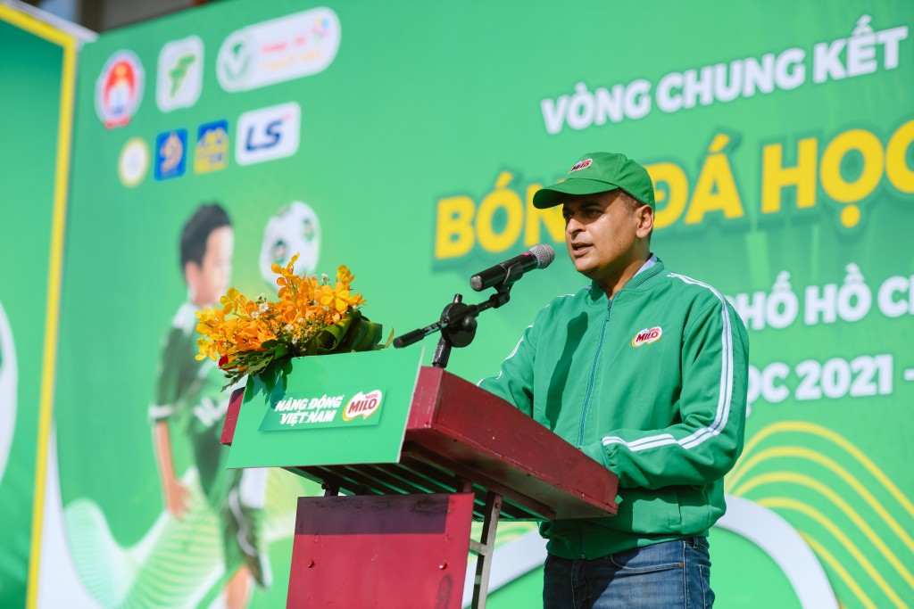 Theo ông Binu Jacob, Tổng giám đốc Nestlé Việt Nam, Vòng chung kết Festival Bóng đá học đường TP.HCM năm học 2021-2022 là ngày hội thể thao đáng mong chờ trong mùa hè này