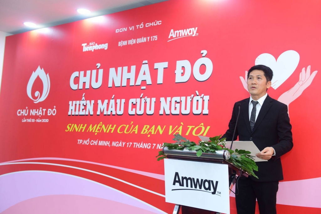 hon 600 nhan vien nha phan phoi va khach hang cua amway tham gia hien mau