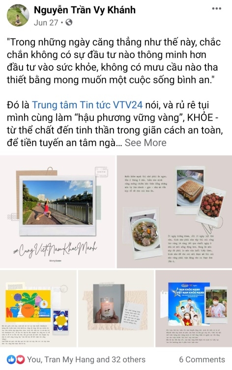 Hình 3: Chuyên mục “Năm món đam mê” của Khánh Vy được nhiều bạn bè đón theo dõi 
