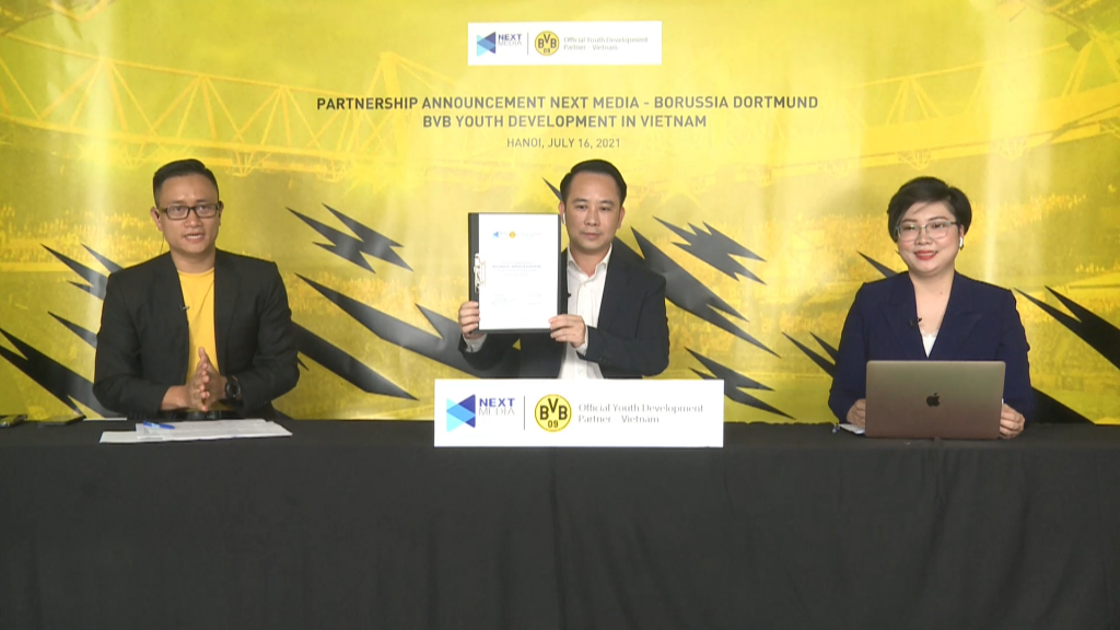 Next Media ký hợp đồng hợp tác trực tuyến với câu lạc bộ Borussia Dortmund
