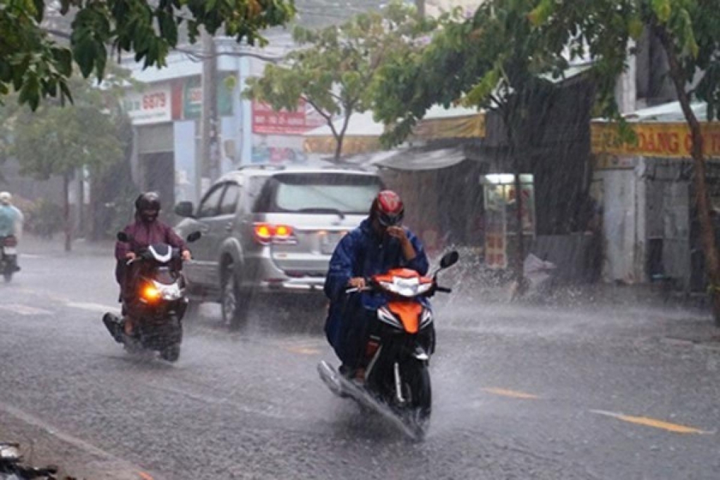 Bắc Bộ có mưa to vào chiều tối