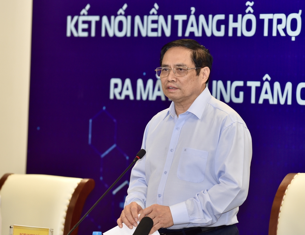 Thủ tướng Phạm Minh Chính dự lễ công bố kết nối Nền tảng hỗ trợ tư vấn khám, chữa bệnh từ xa (Telehealth) 