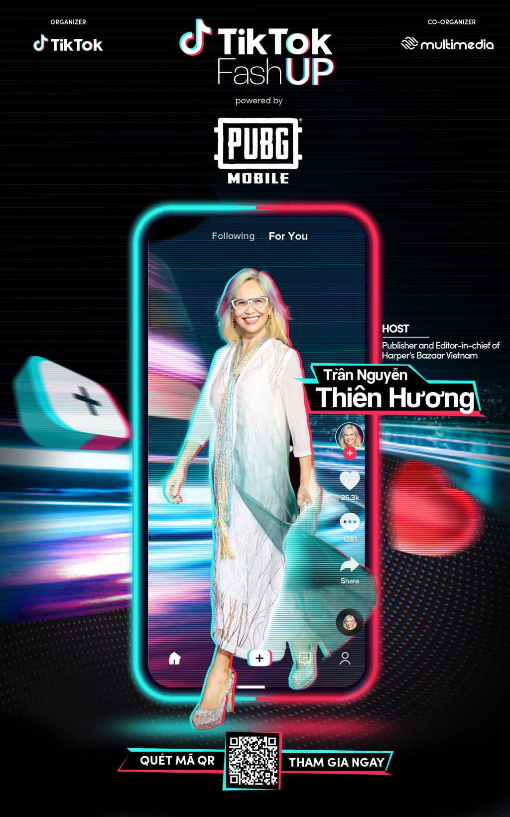 Bà Trần Nguyễn Thiên Hương - Tổng Biên Tập tạp chí Harper_s Bazaar Việt Nam - Host chương trình