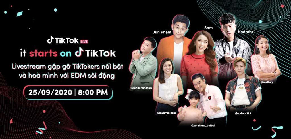 Buổi livestream #itstartsonTikTok diễn ra tại @tiktoklivevietnam