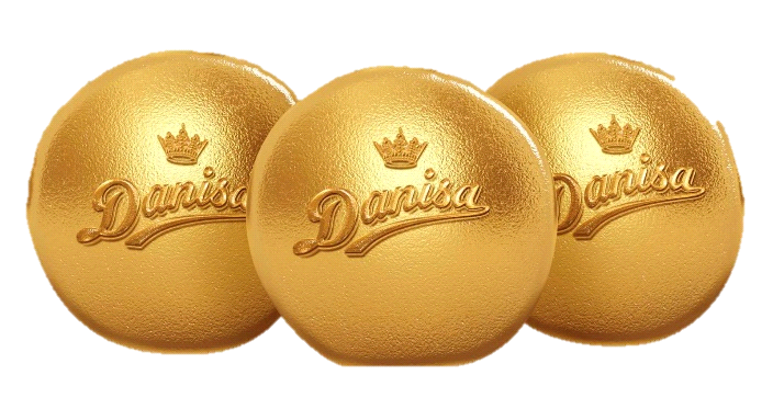 Ba chiếc bánh quy Danisa Harvest Moon được chế tác từ 1 lượng (1 cây) vàng 24k - Giải thưởng chương trình quay số may mắn