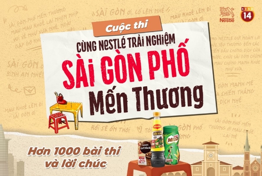 Hơn 1.000 bài tham gia cuộc thi “Cùng Nestlé trải nghiệm Sài Gòn phố mến thương” là hình ảnh về các món ăn đường phố quen thuộc và những lời chúc sớm ổn định và “khỏe” lại