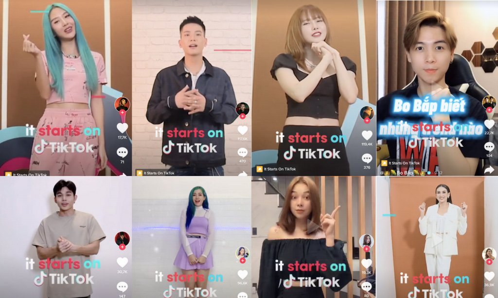 thử thách #itstartsonTikTok được khởi động từ ngày 11/9 và kéo dài đến ngày 30/9