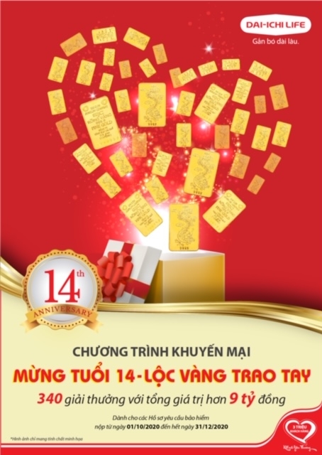 trong 4 tháng vừa qua, Dai ichi Life Việt Nam đã liên tục triển khai 4 chương trình khuyến mại