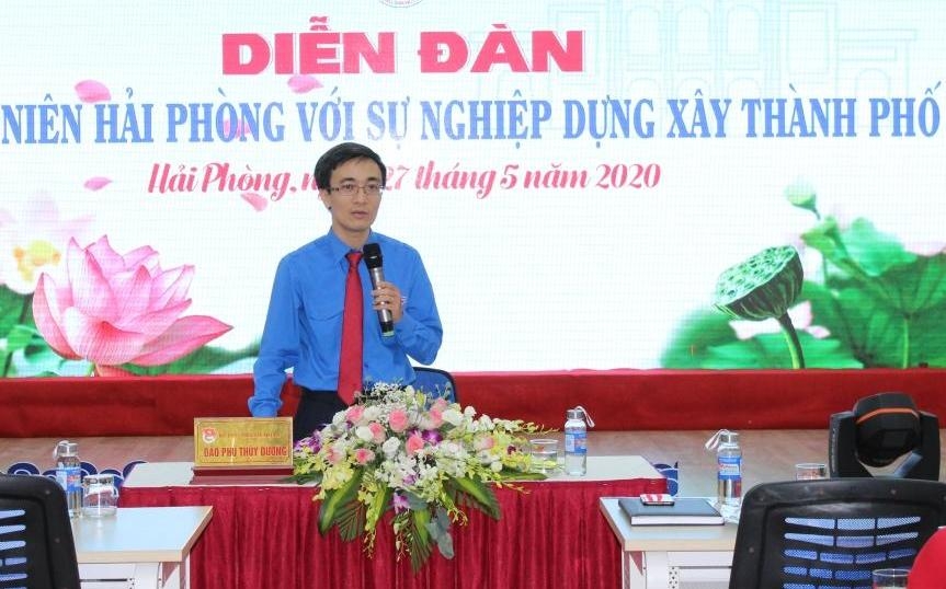 Đồng chí Đào Phú Thuỳ Dương, Bí thư Thành đoàn Hải Phòng tại Diễn đàn Thanh niên Hải Phòng với sự nghiệp xây dựng thành phố