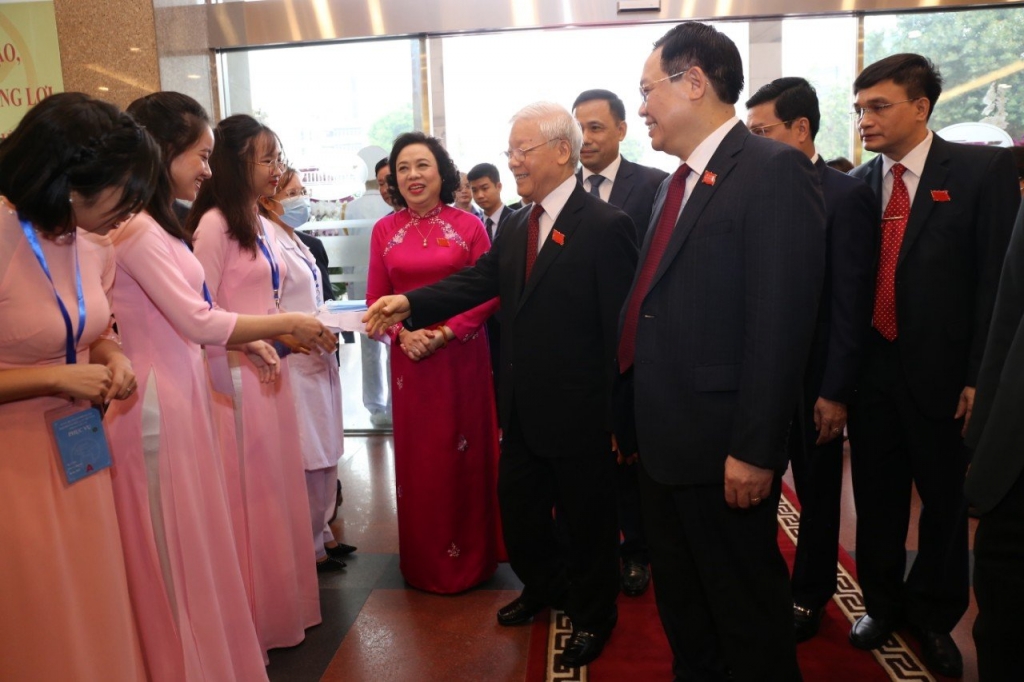 Tổng Bí thư, Chủ tịch nước Nguyễn Phú Trọng tới dự và chỉ đạo Đại hội