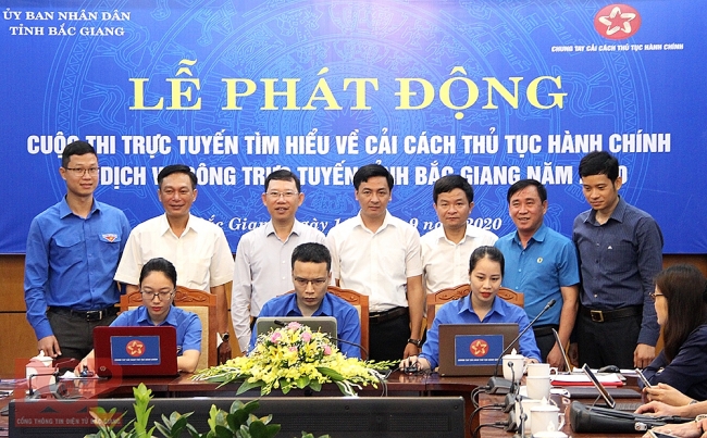 Bắc Giang phát động Cuộc thi trực tuyến "Tìm hiểu về cải cách thủ tục hành chính và dịch vụ công trực tuyến"