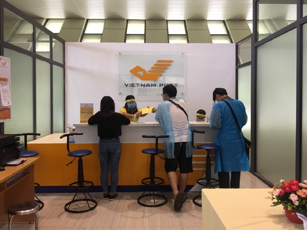 Bưu cục cửa khẩu hữu nghị Bưu điện tỉnh Lạng Sơn đảm bảo các điều kiện phục vụ khách hàng trong dich Covid -19