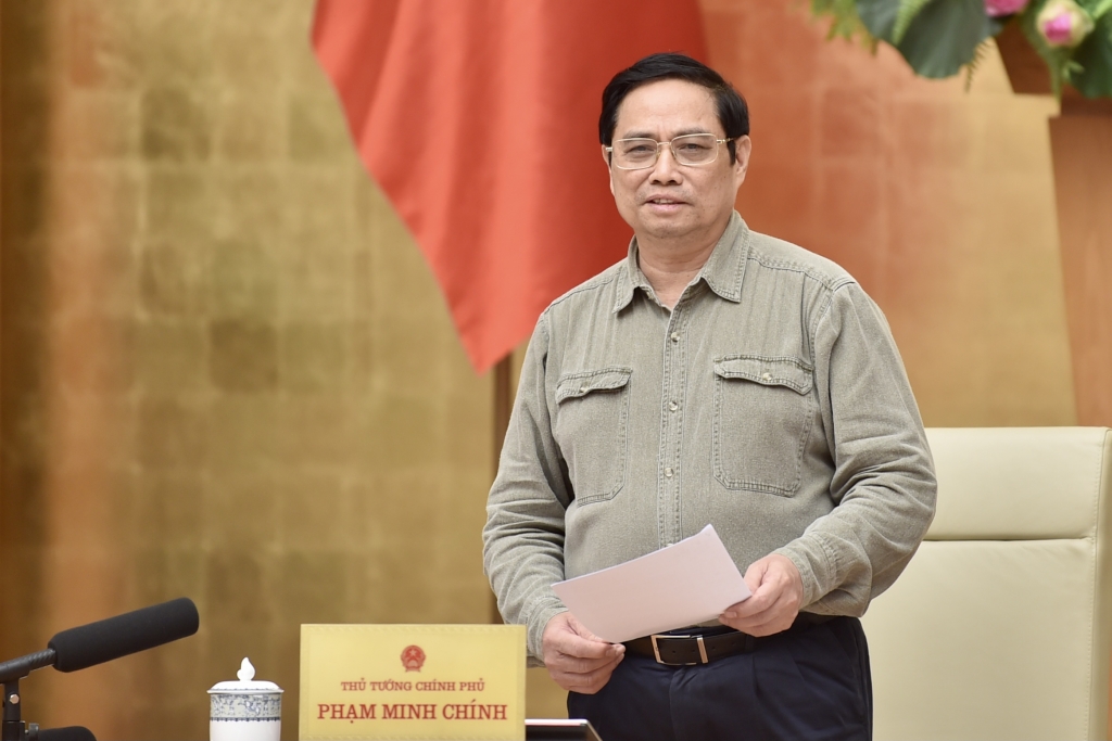 Thủ tướng Chính phủ Phạm Minh Chính, Trưởng Ban Chỉ đạo quốc gia phòng chống COVID-19 chủ trì cuộc họp