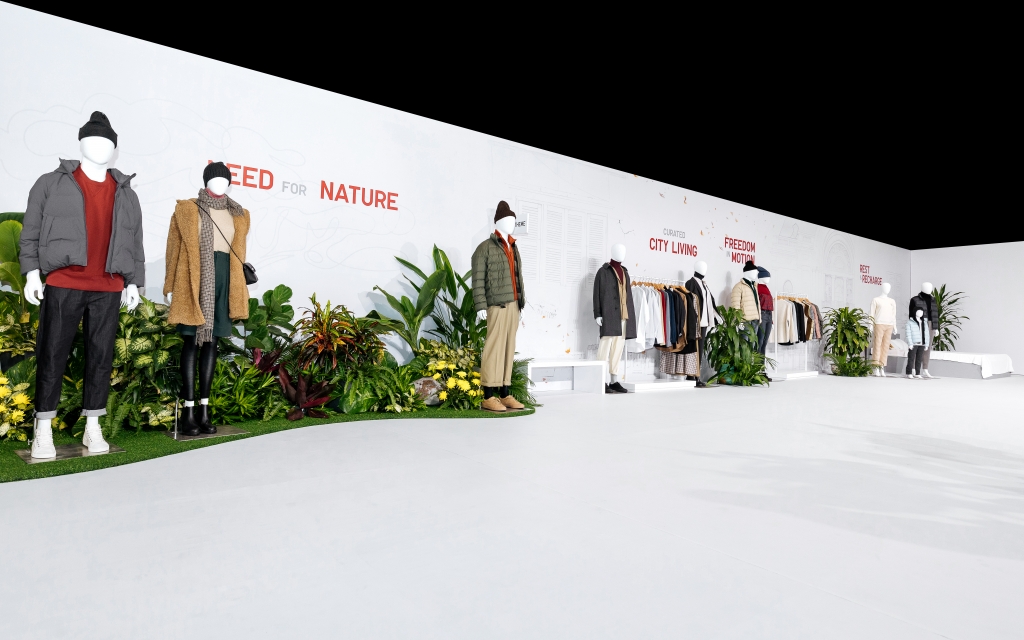 Không gian sự kiện Giới thiệu BST LifeWear Thu Đông 2021