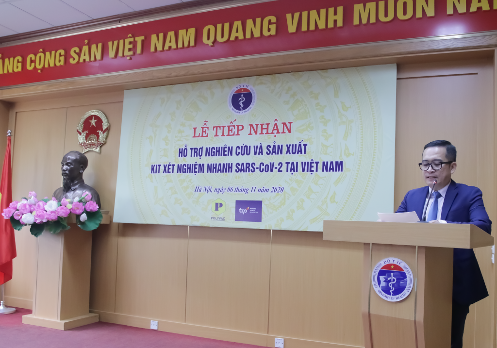 Ông Nguyễn Thành Huân- Tổng giám đốc TCPVN phát biểu