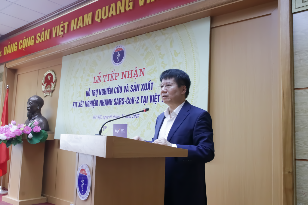 Ông Trương Quốc Cường - Thứ trưởng Bộ Y tế phát biểu