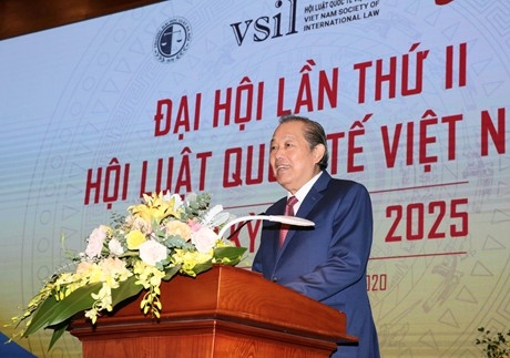 Phó Thủ tướng Thường trực Chính phủ Trương Hòa Bình phát biểu tại Đại hội