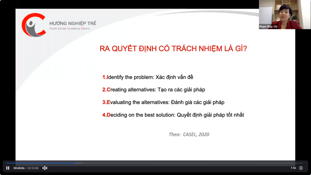 Quá trình lựa chọn nghề nghiệp đòi hỏi một kế hoạch cùng các bước thực hiện rõ ràng và cần được thực hiện từ sớm.