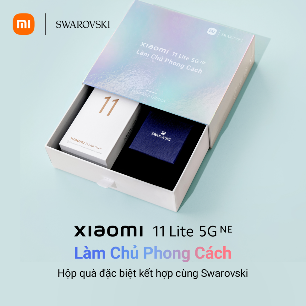 Toả sáng phong cách của bạn cùng hộp quà đặc biệt kết hợp Xiaomi 11 Lite 5G NE x Swarovski