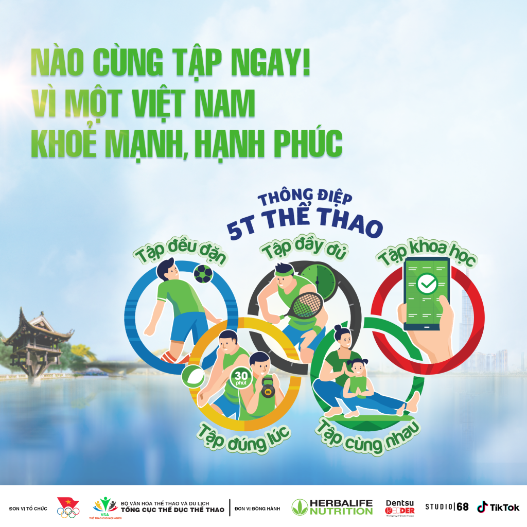 Herbalife Việt Nam đồng hành cùng dự án “Nào cùng tập ngay! Vì một Việt Nam khoẻ mạnh, hạnh phúc”